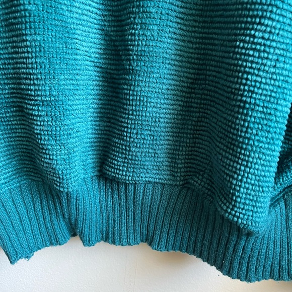 Vintage Velour Pullover Sweater Thick Chunky Warm Cozy Textured Boho Size Medium - Picture 5 of 9
